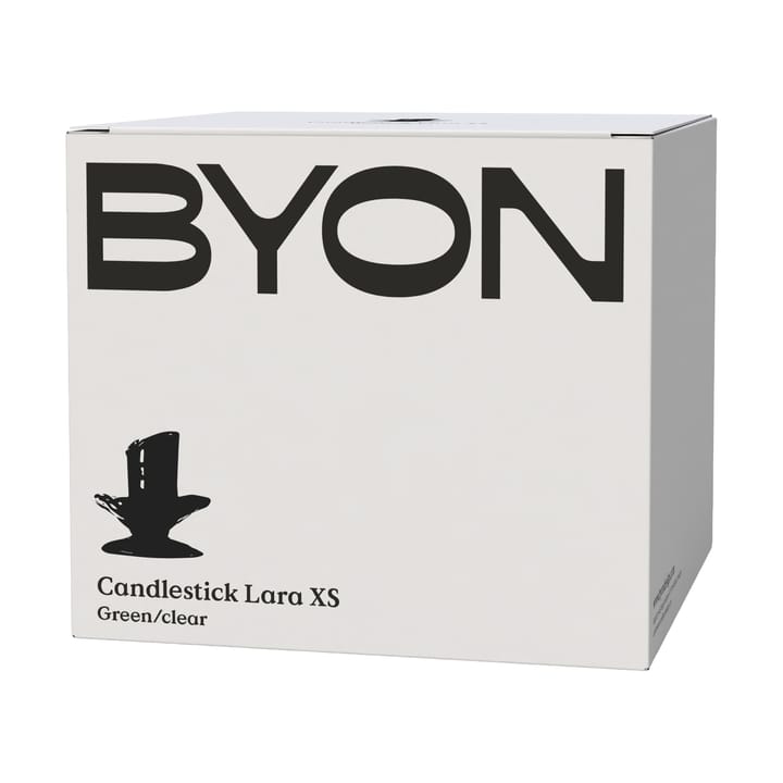 Lara lysestake XS 9 cm, Oransje-brun Byon