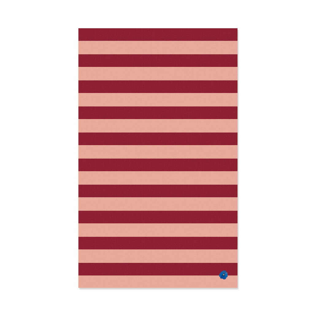 Bilde av Byon Leya stripe duk 150 x 250 cm Rød-rosa