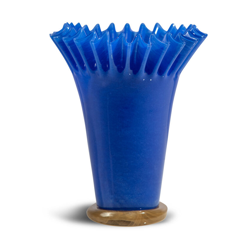 Bilde av Byon Lori vase 30 cm Blue-beige