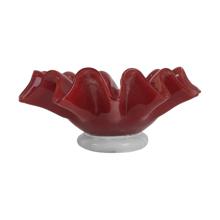 Lorin bolle - M, Ø20x8 cm, Rød - Byon