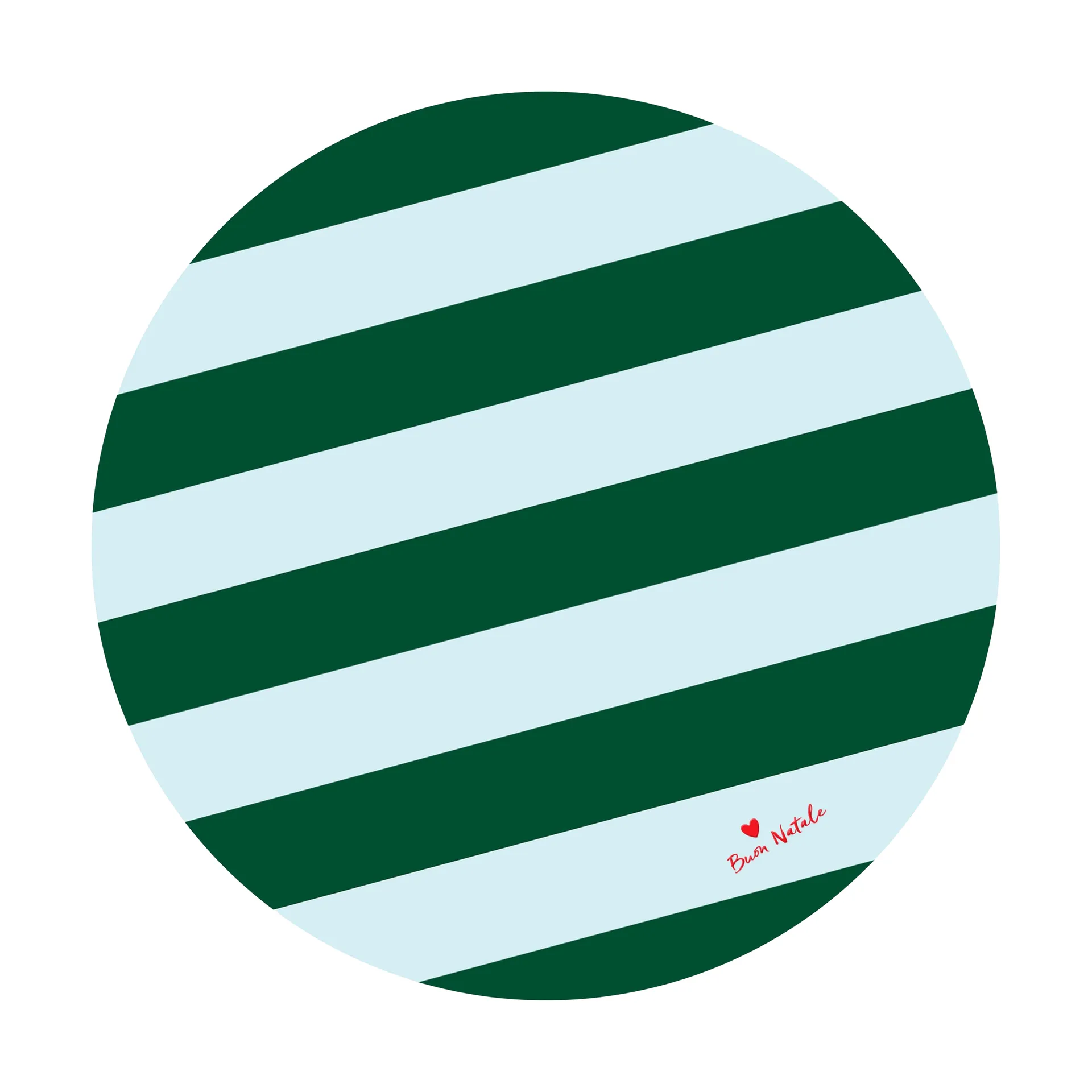 Love juletrematte Ø100 cm, Grønn-lysblå Byon