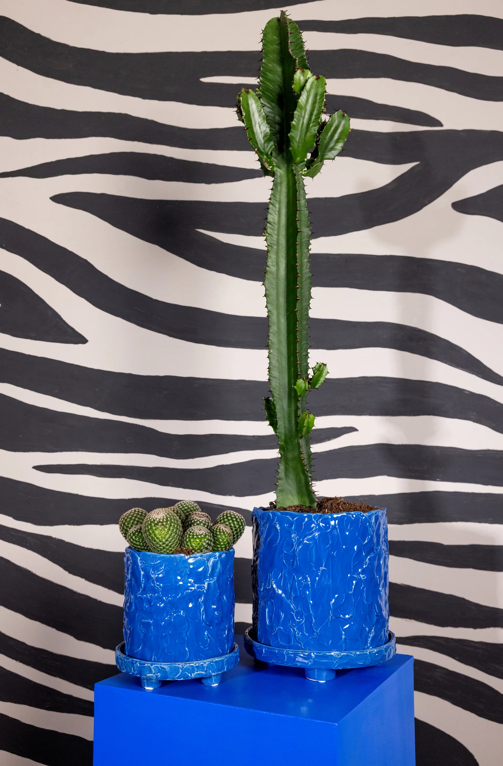 Muddy krukke L Ø23 cm, Blå Byon