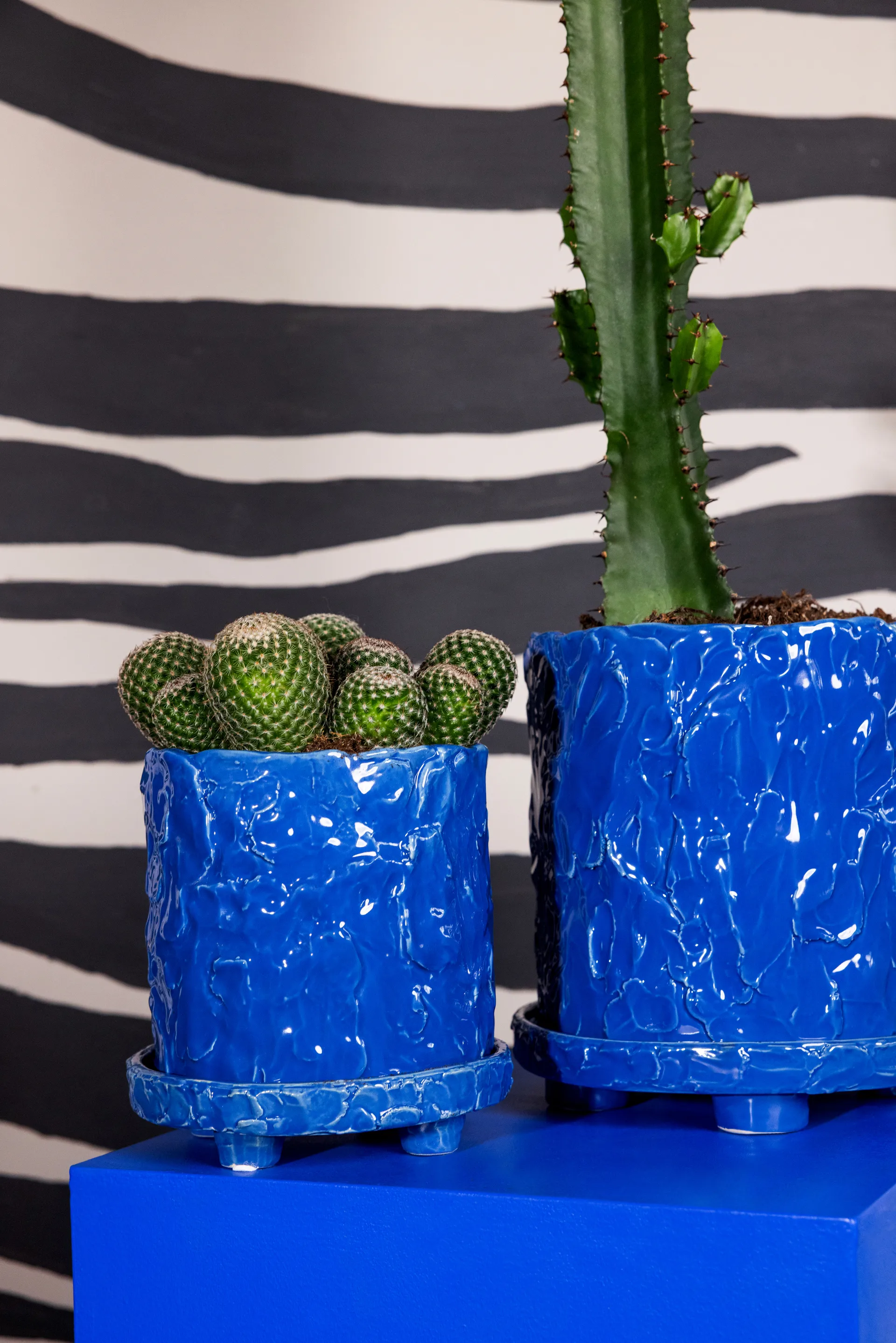 Muddy krukke L Ø23 cm, Blå Byon