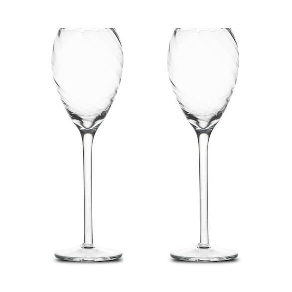 Opacity champagneglass 16 cl 2-pk - Klar - Byon
