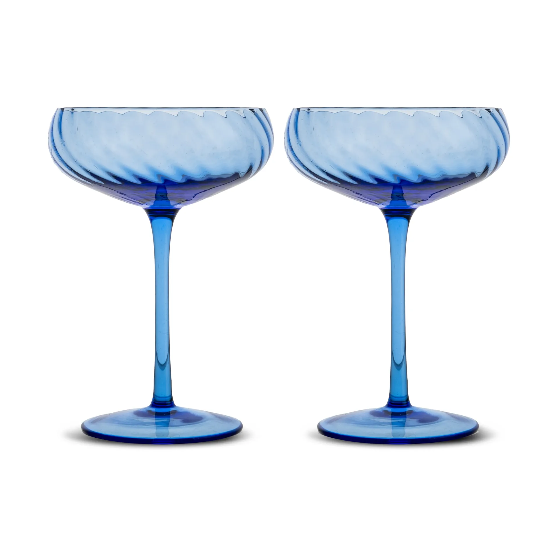 Opacity champagneglass 30 cl 2-pk, Blå Byon