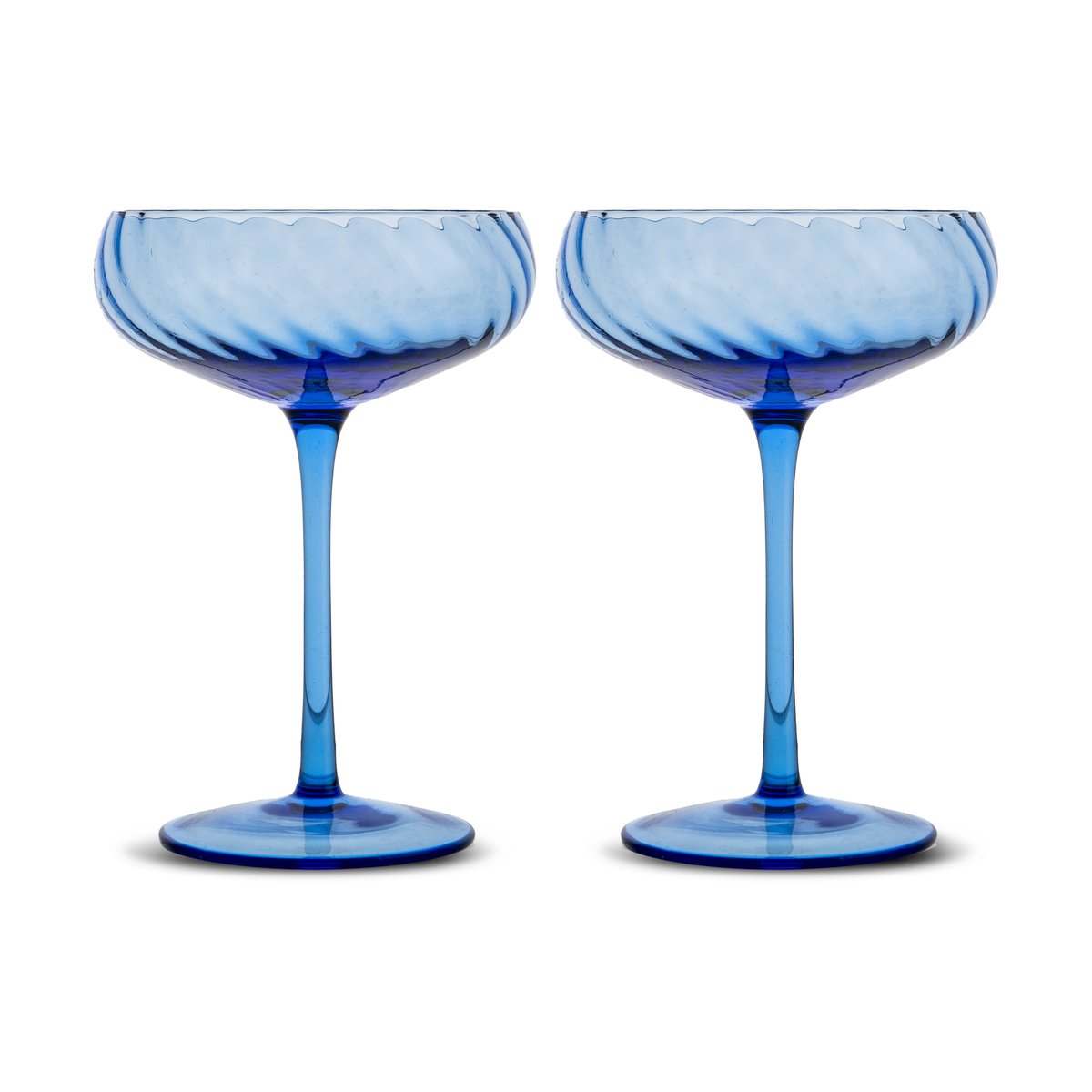 Byon Opacity champagneglass 30 cl 2-pk Blå | Skandinavisk Design | Champagneglass | Blå