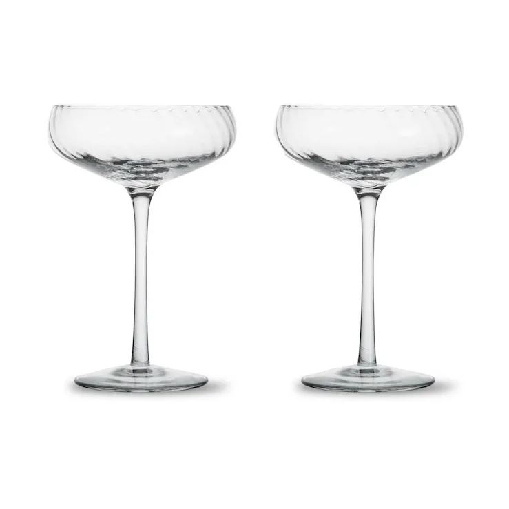 Opacity champagneglass 30 cl 2-pk, Klar Byon
