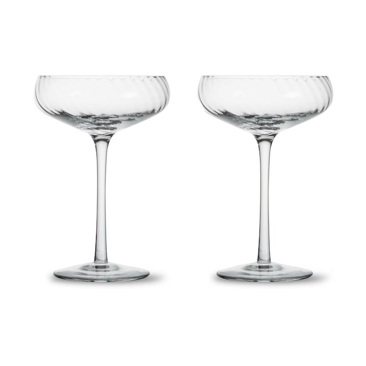 ByOn - Opacity champagneglass 30 cl 2 stk klar