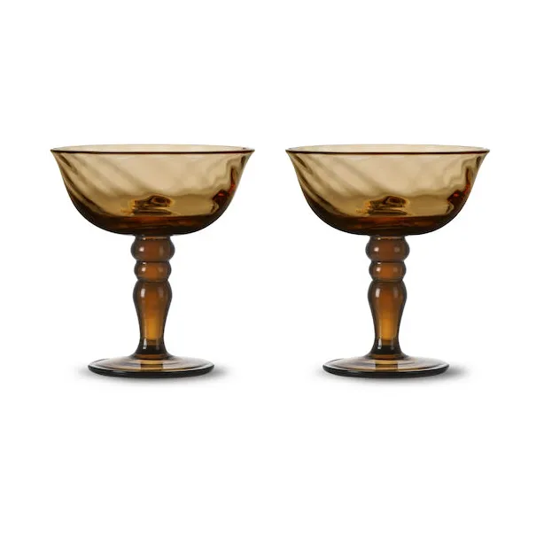 Opacity italiensk champagneglass 15 cl 2-pk, Brun Byon