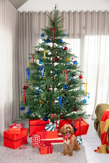 Opacity juletrekule XS Ø4 cm 4-pakning - Gul - Byon