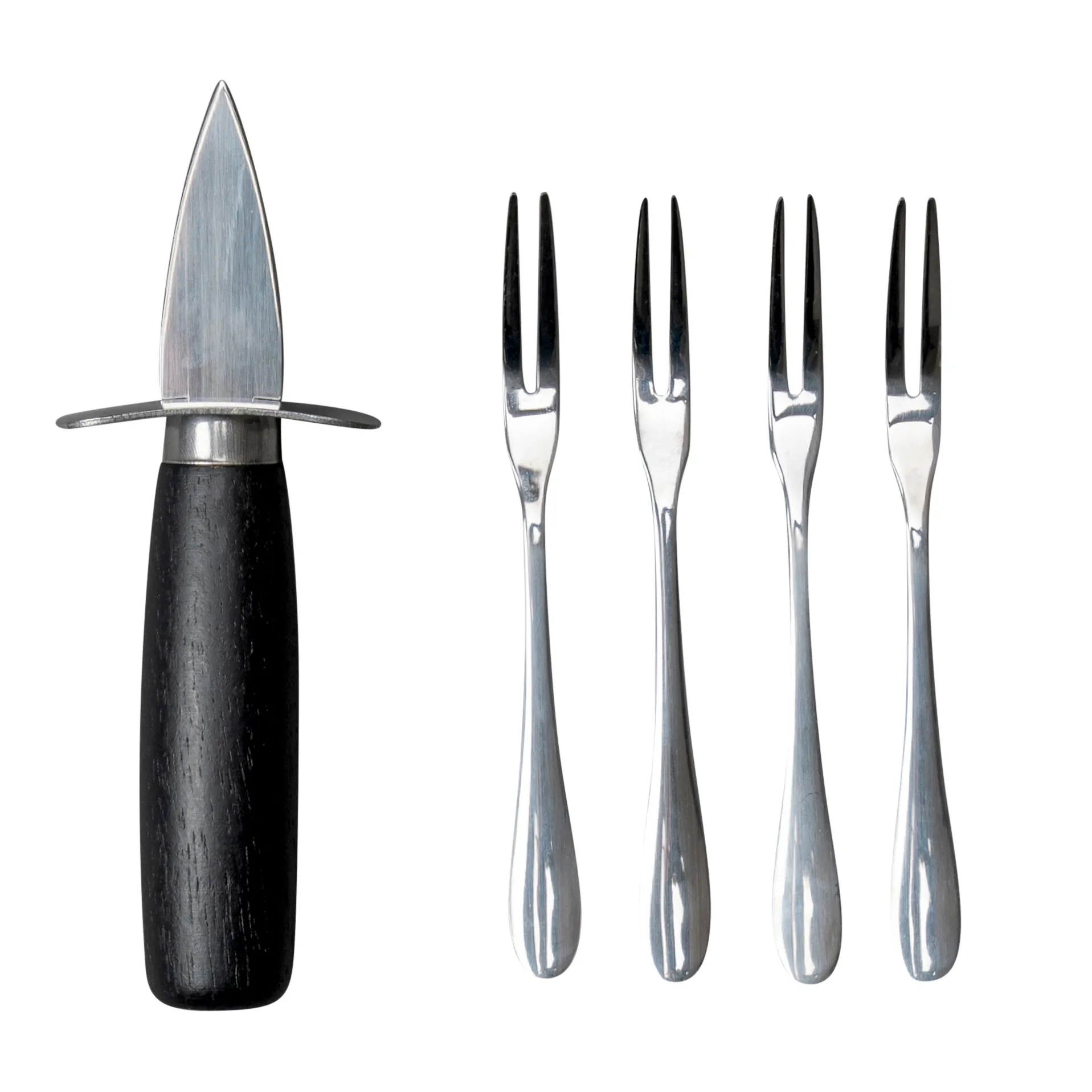 Ostrica oyster set, Svart-sølv Byon