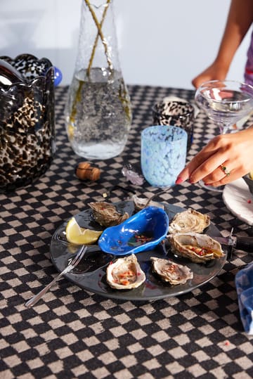 Oyster serveringsskål - Blå-amber-rosa-grønn - Byon