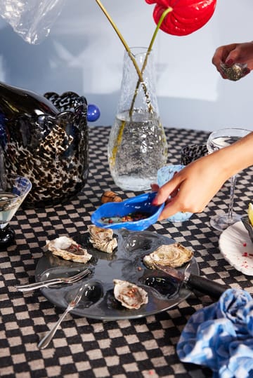 Oyster serveringsskål - Blå-amber-rosa-grønn - Byon