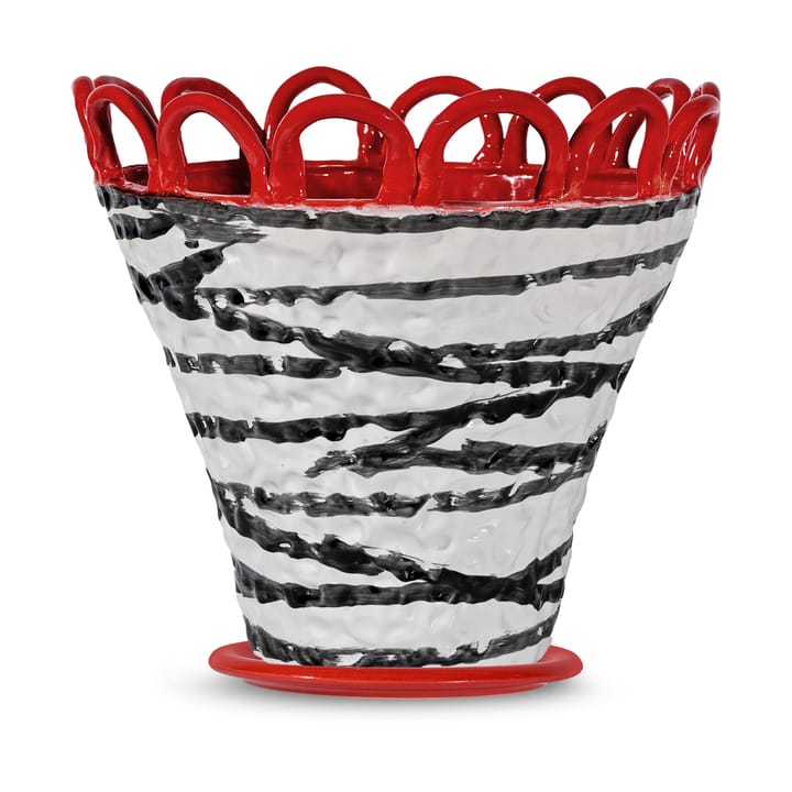 Patty krukke L Ø30 cm - Zebra-rød - Byon