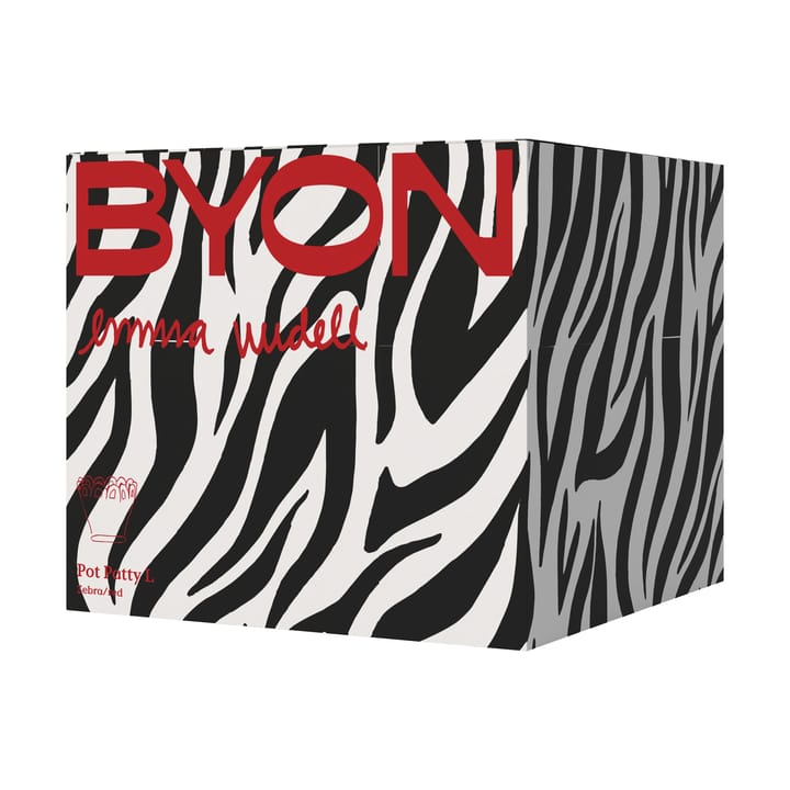 Patty krukke L Ø30 cm, Zebra-rød Byon