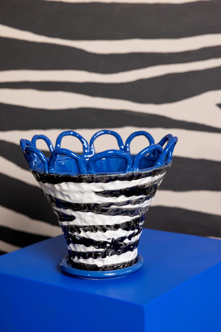 Patty krukke S Ø25 cm, Zebra-blå Byon