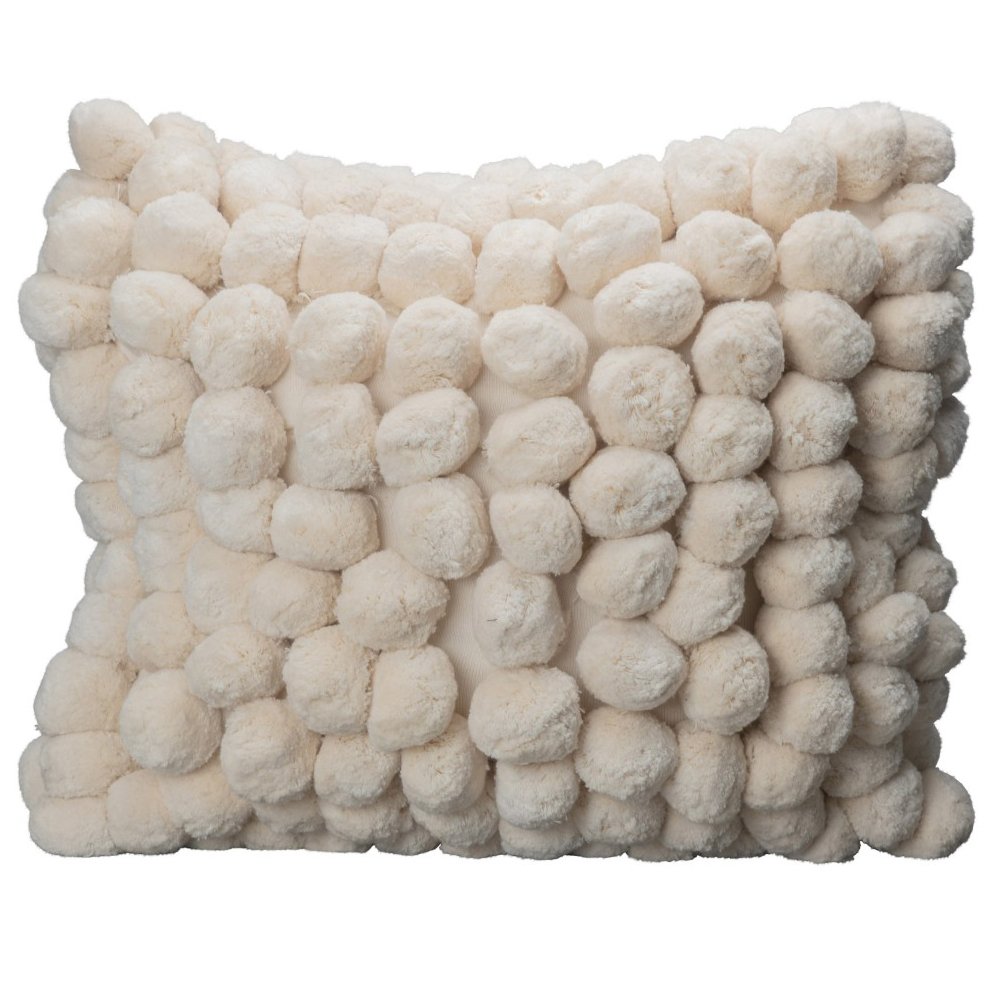 Bilde av Byon Pom Pom pute 45x45 cm Offwhite