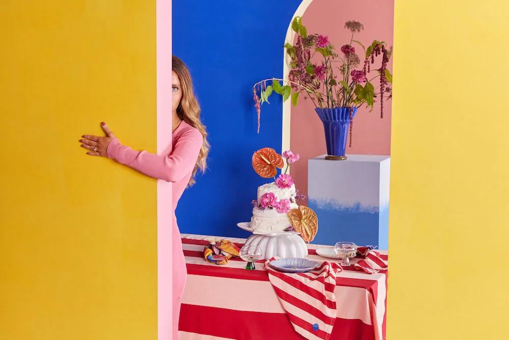 Poppy asjett 20,5 x 21 cm, Blå Byon