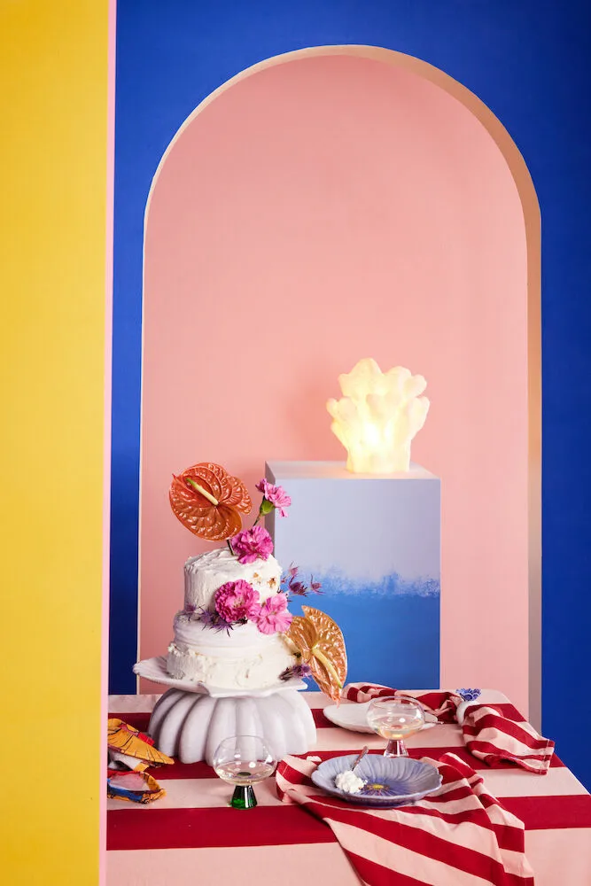 Poppy asjett 20,5 x 21 cm, Blå Byon