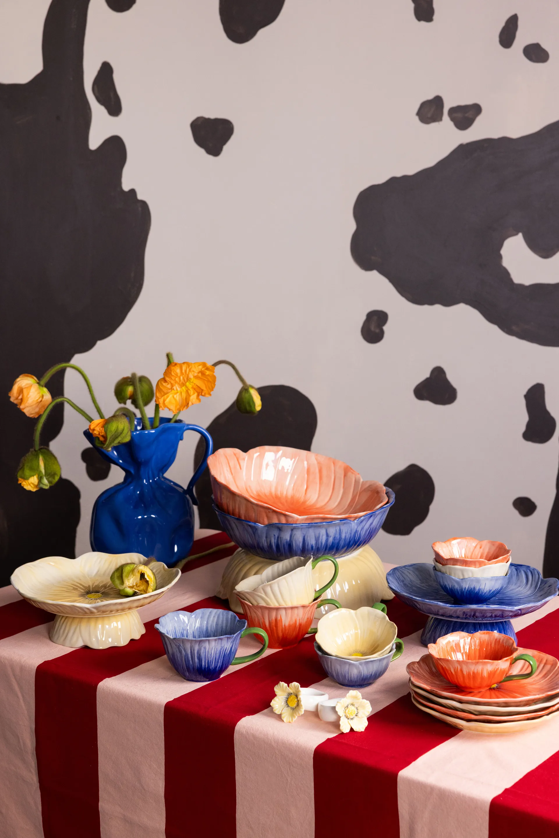 Poppy skål, Rød, Ø30 cm Byon