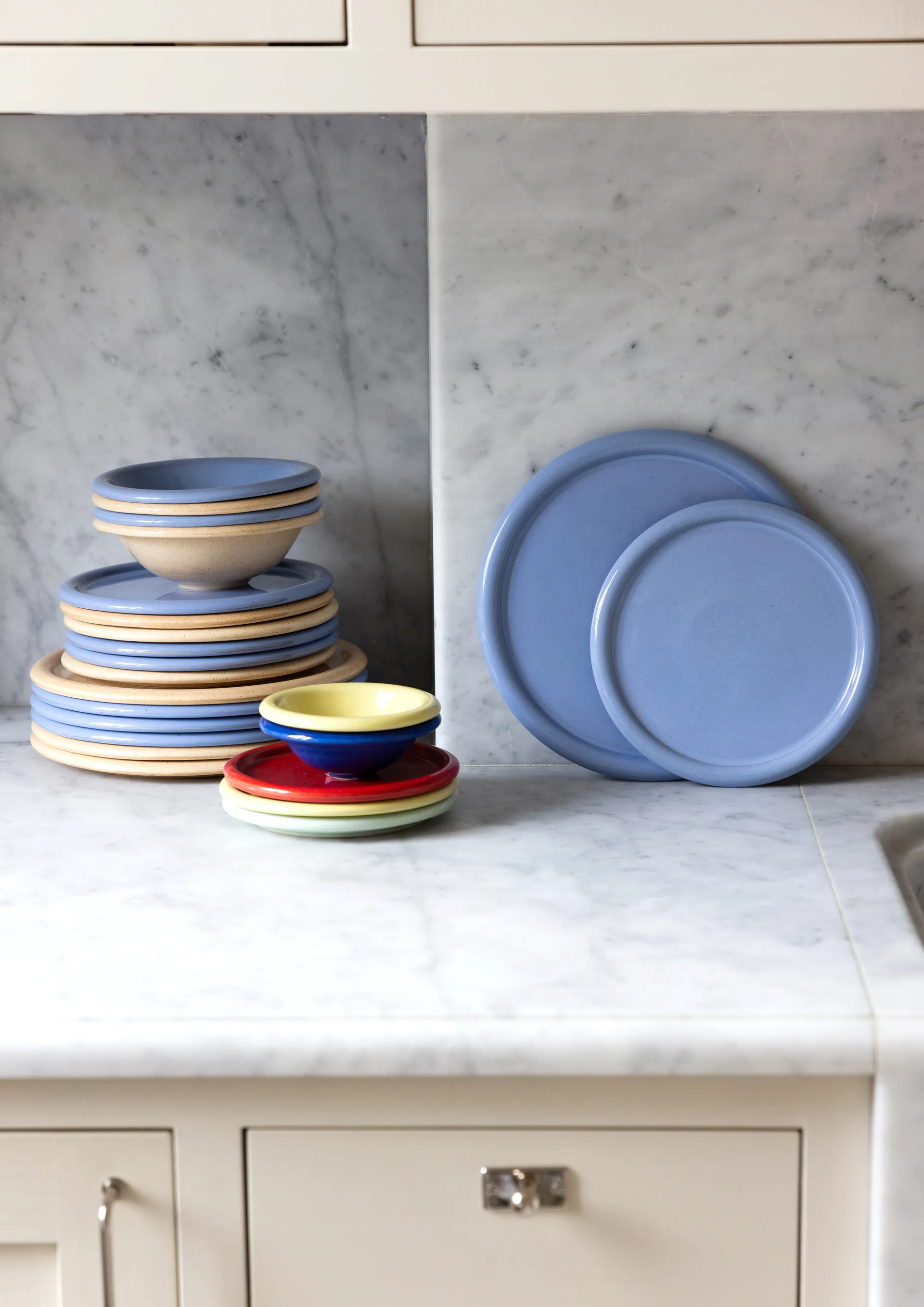 Porto asjett Ø21,5 cm, Lyseblå Byon