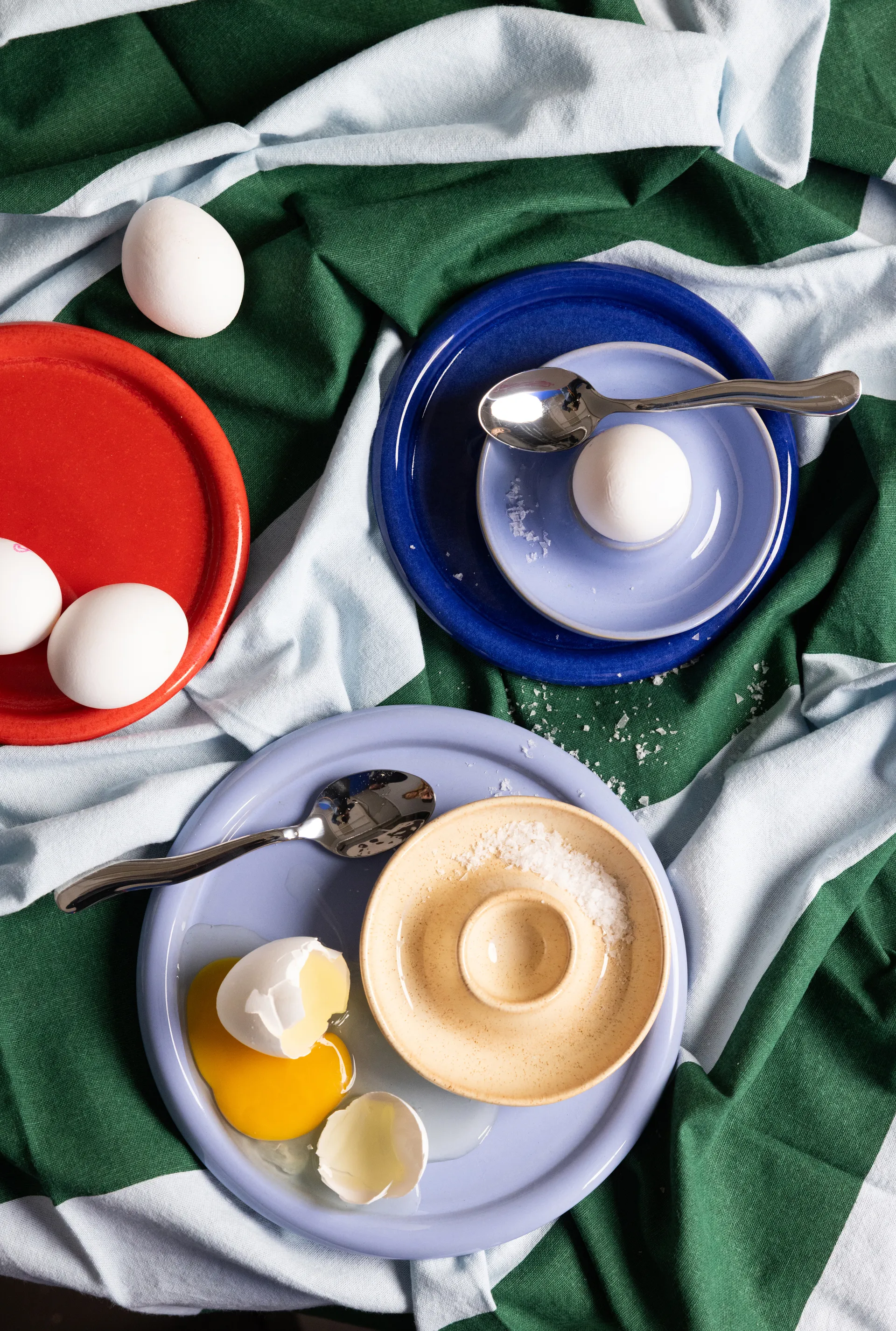 Porto eggeglass Ø12 cm, Lys blå Byon