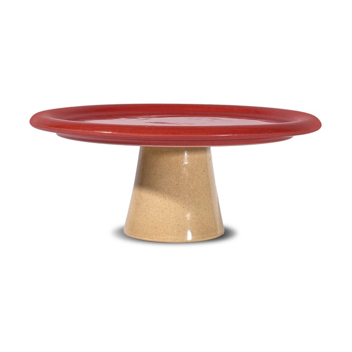 Porto kakefat Ø26x11 cm - Rød-beige - Byon