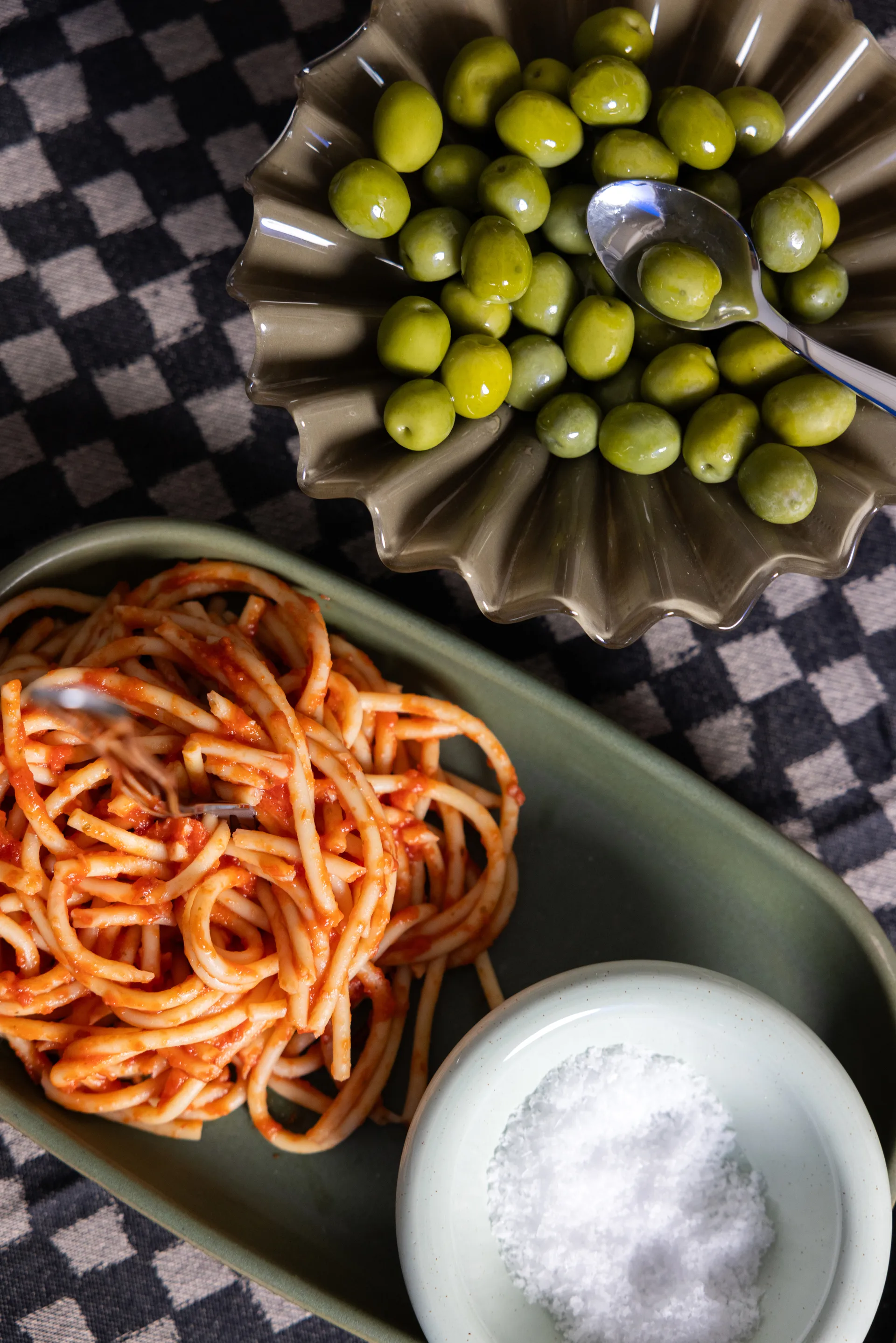 Porto serveringsfat 18x30 cm, Grønn Byon