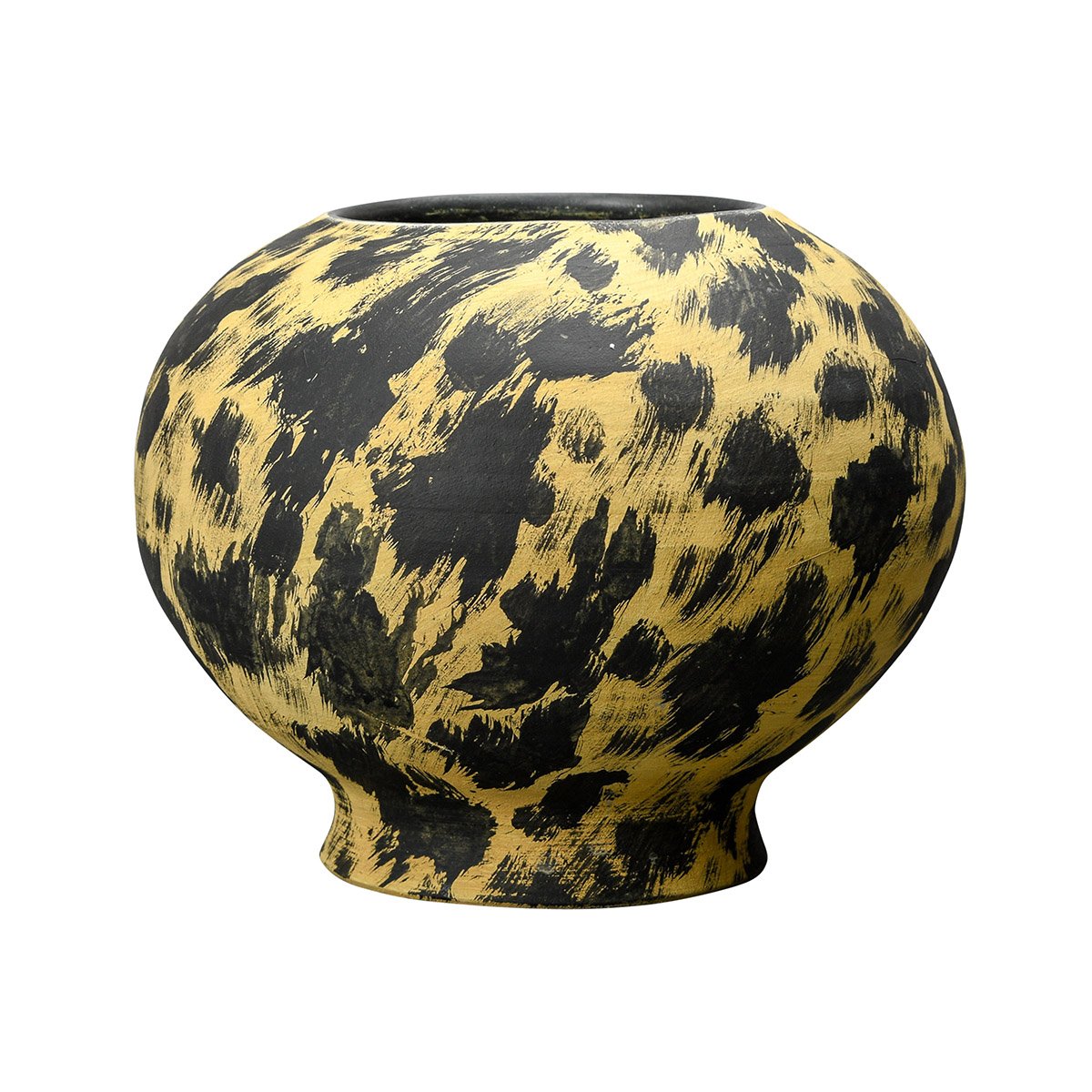 Bilde av Byon Safari vase 30 cm Svart-gul