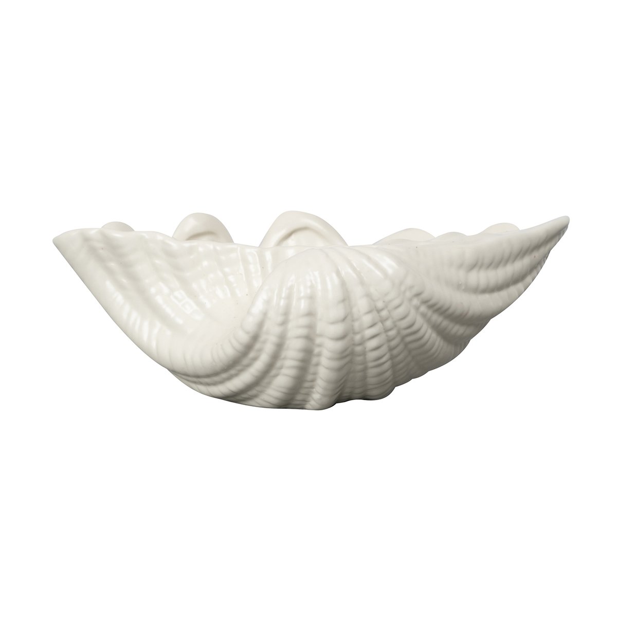 Byon Shell skål 16 x 23 cm | Skandinavisk Design | Serveringsskåler | Hvit