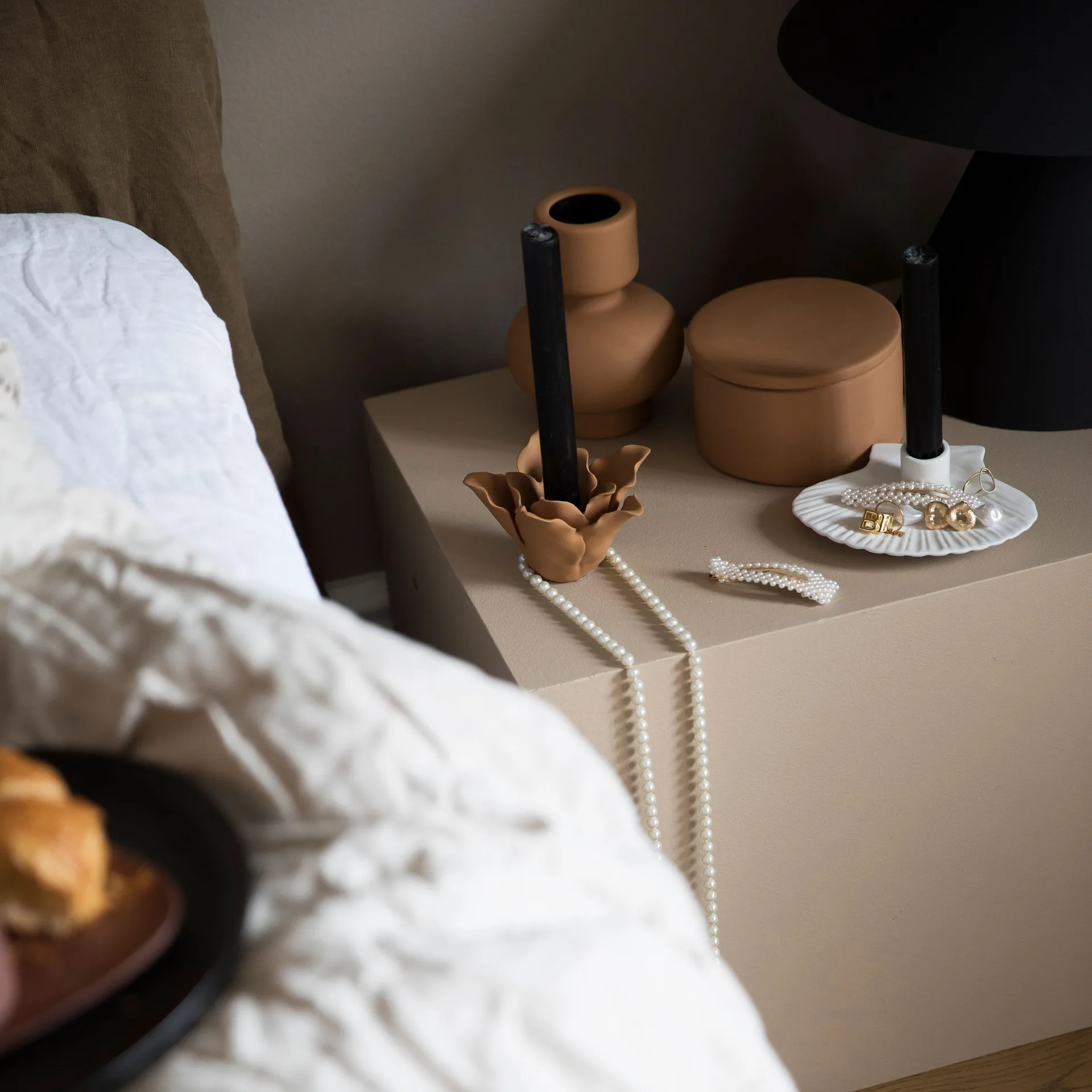 Sienna lysestake 16 cm, Terracotta (brun) Byon