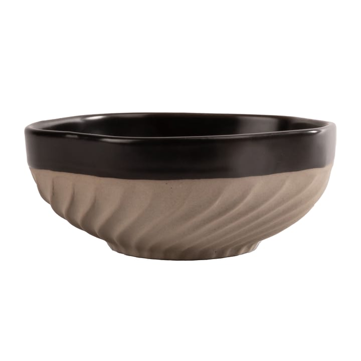 Swirl skål Ø 11 cm, Sort-beige Byon