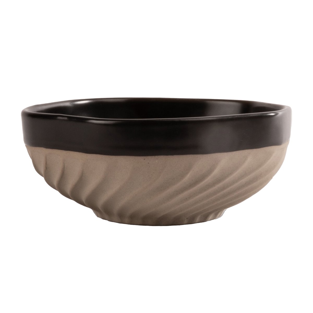 Byon Swirl skål Ø 11 cm Sort-beige