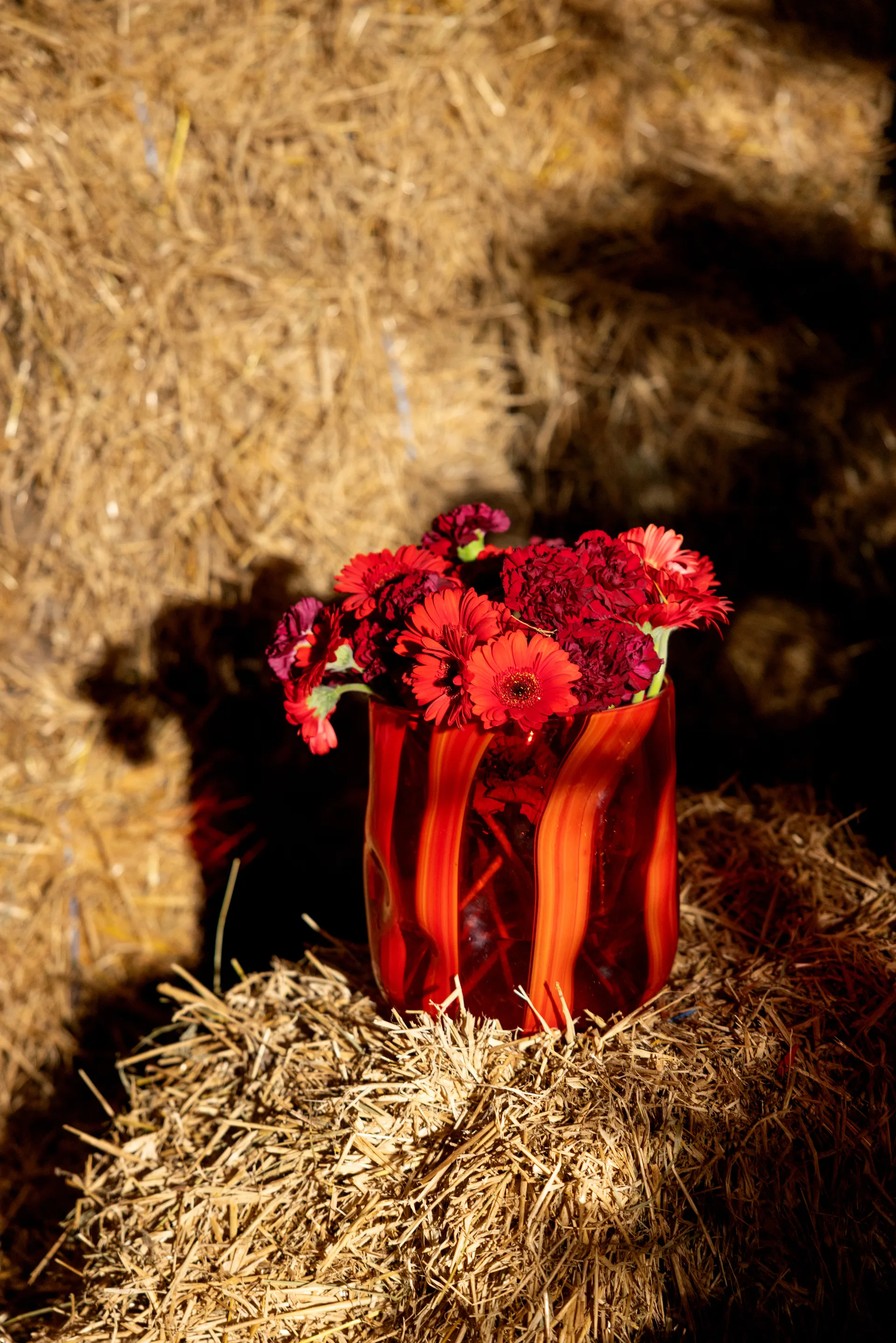 Triton vase 24 cm, Rød Byon