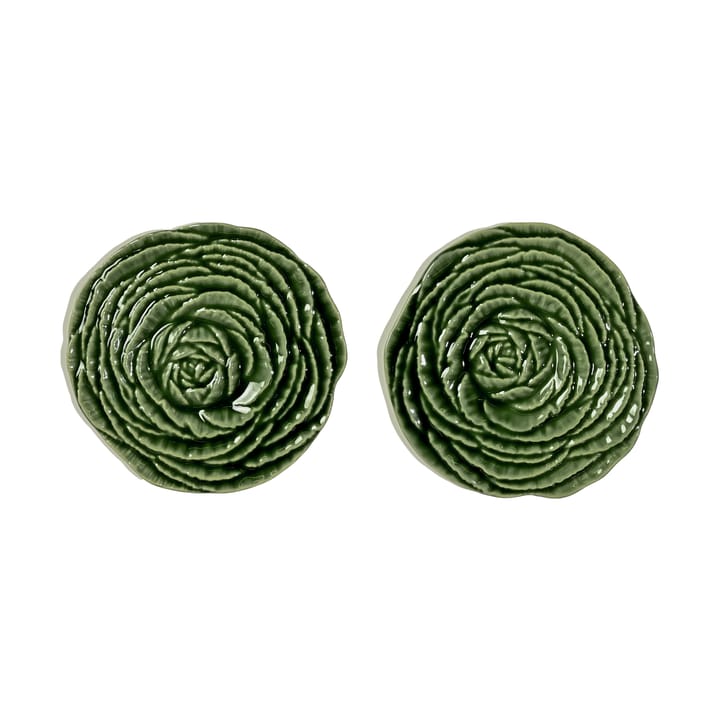 Veggie glassunderlag Ø10 cm 2-pk - Grønn - Byon