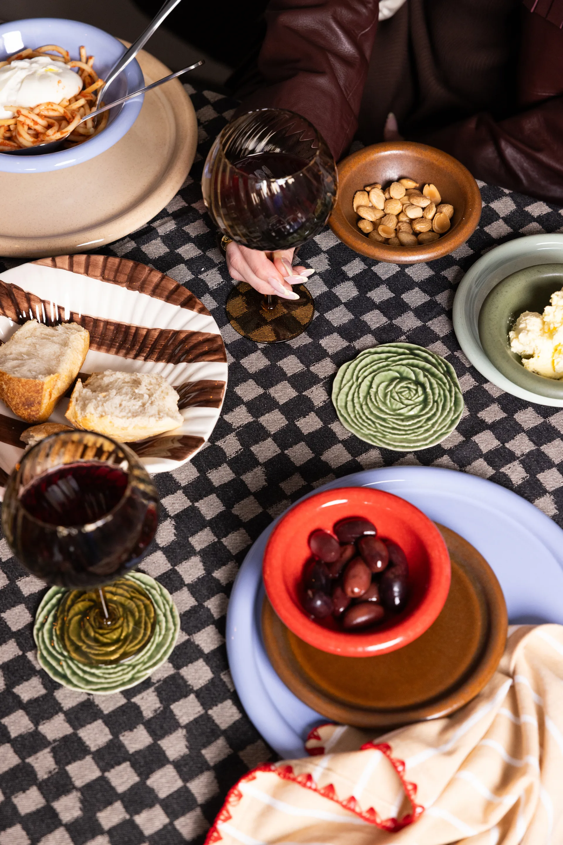 Veggie glassunderlag Ø10 cm 2-pk, Grønn Byon