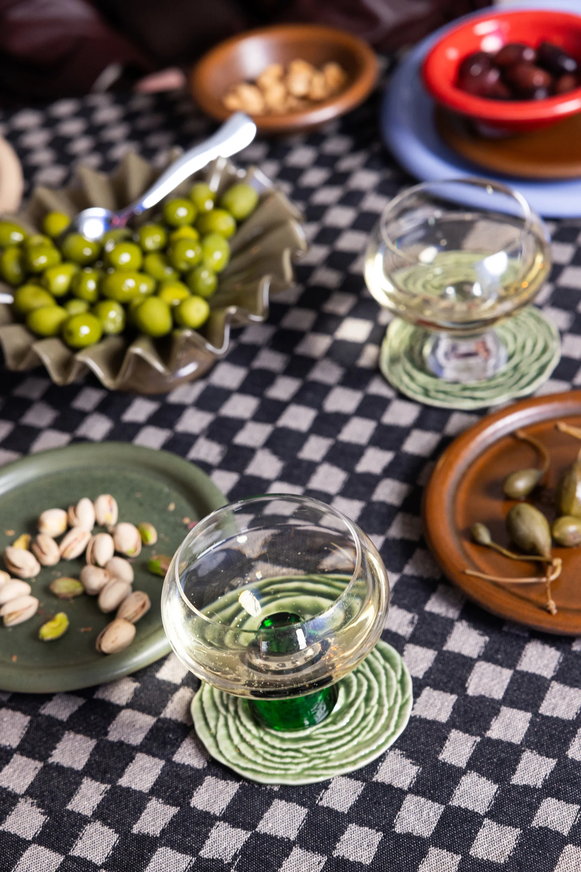 Veggie glassunderlag Ø10 cm 2-pk, Grønn Byon