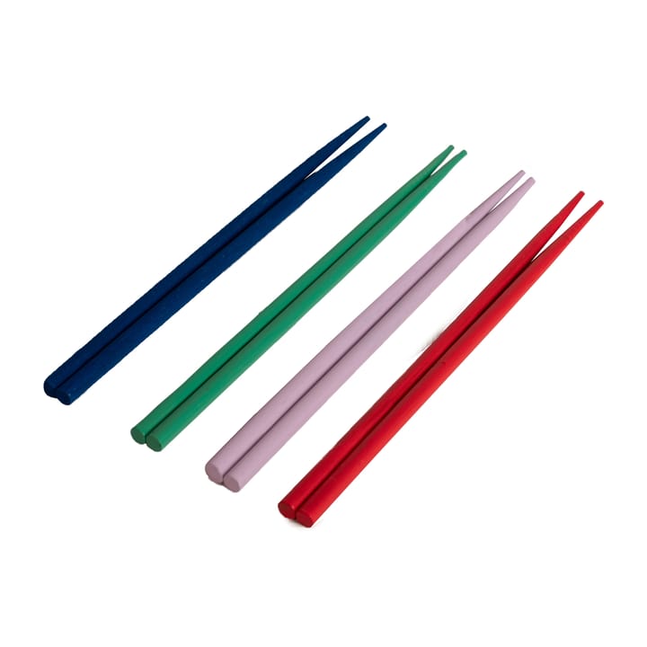 Yaki spisepinner 4-pakning - Blå-grønn-lilla-rød - Byon