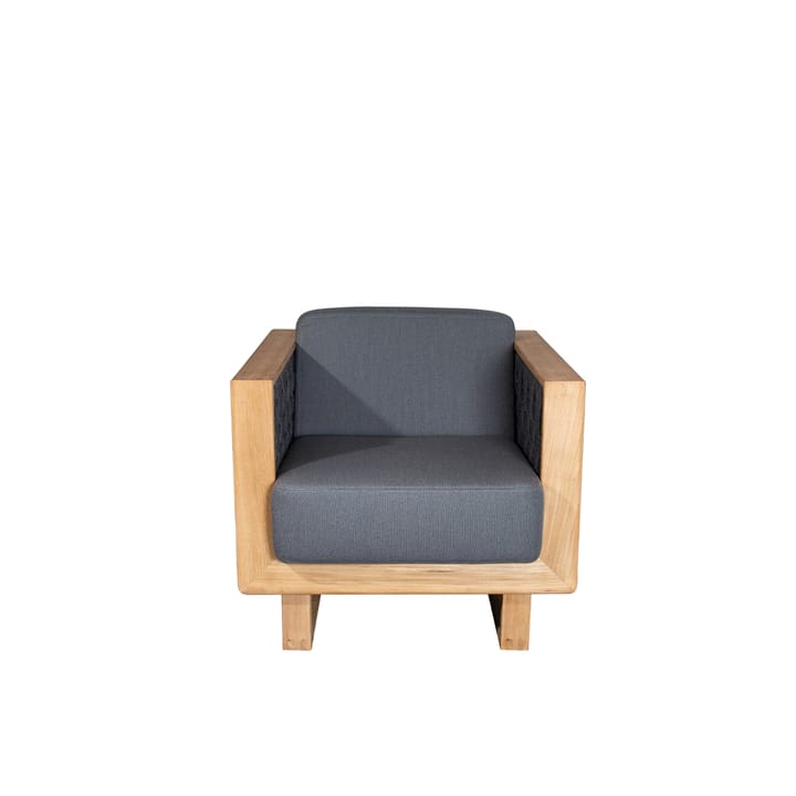 Angle Lounge lenestol - Dark grey, teak - Cane-line