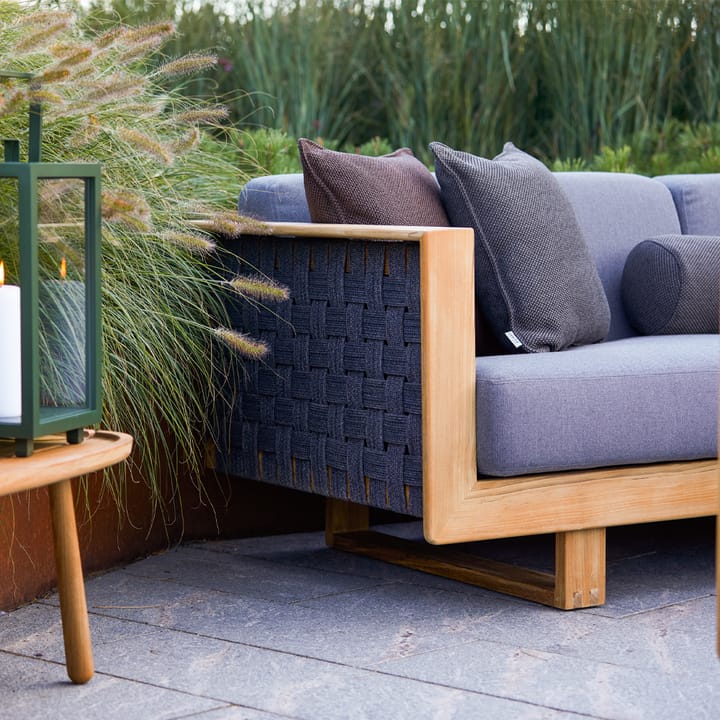 Angle Lounge lenestol, Dark grey, teak Cane-line