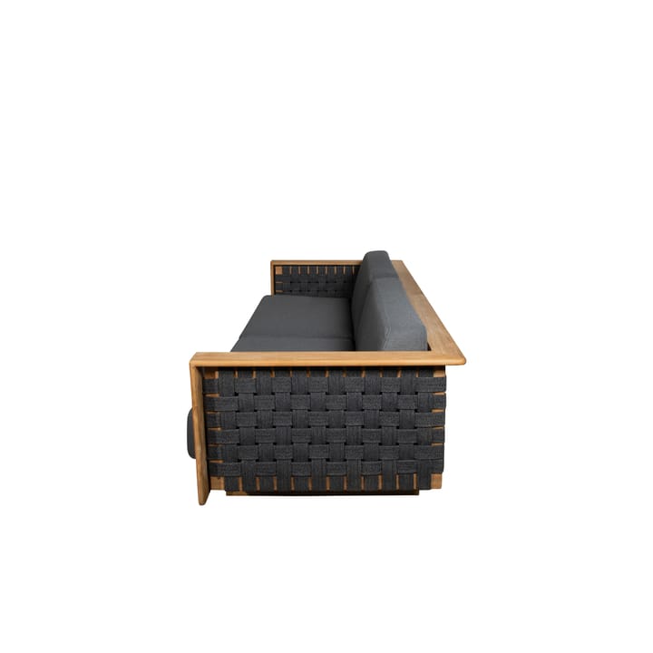 Angle Sofa 3-seter, Dark grey, teak Cane-line