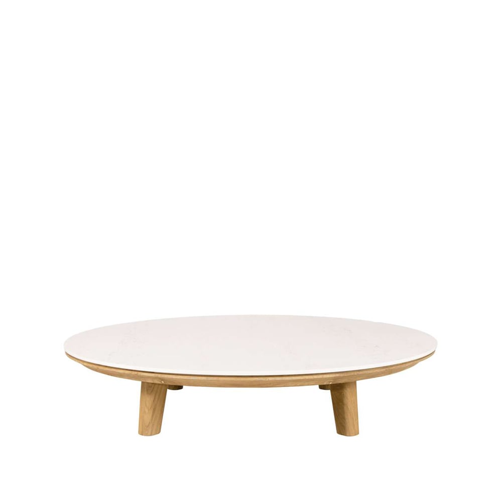 Bilde av Aspect sofabord Travertin-teak