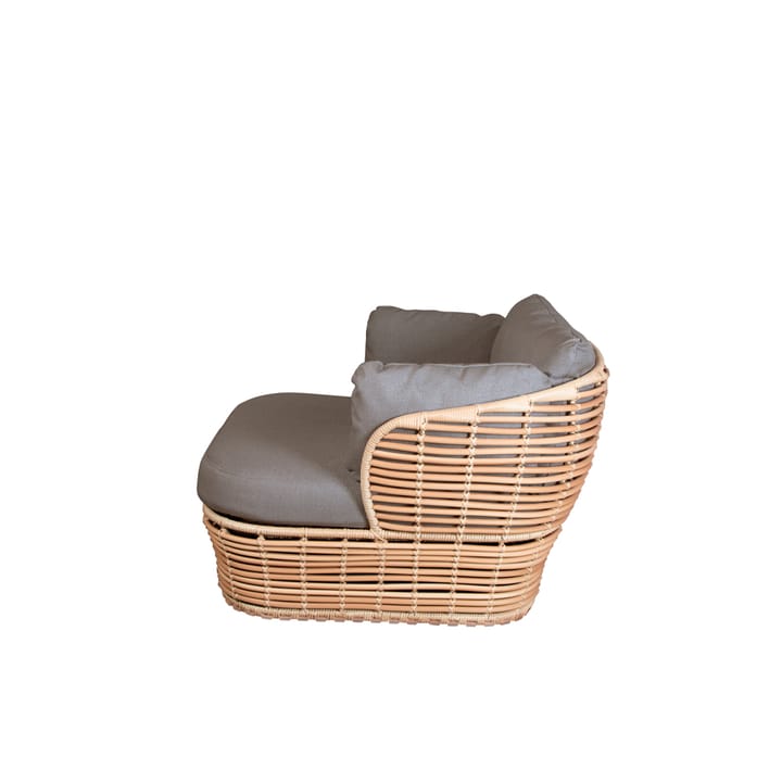 Basket Lounge lenestol, Natural, inkl. taupe puter Cane-line