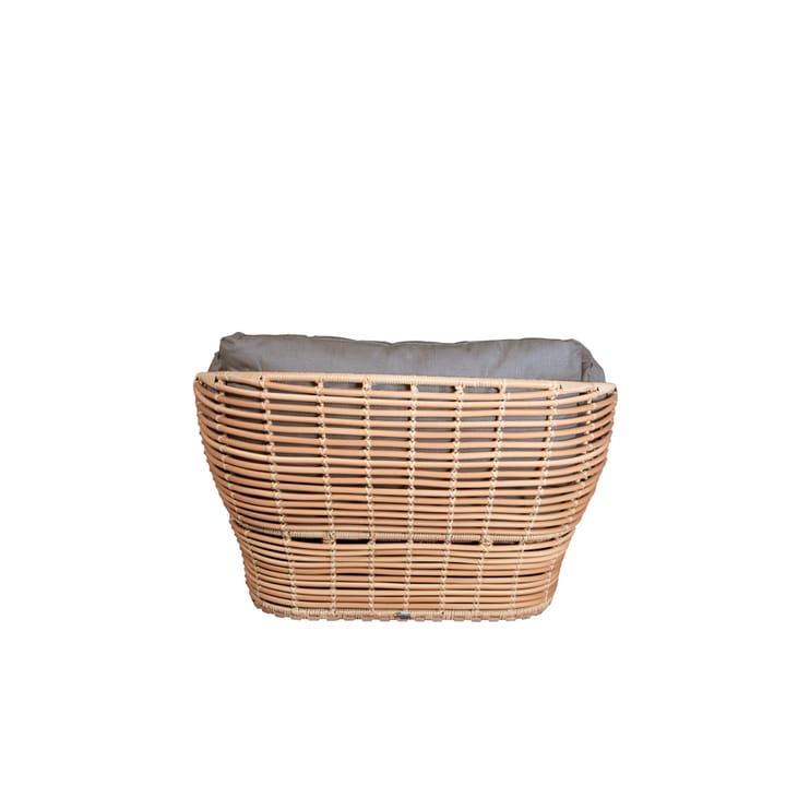 Basket Lounge lenestol, Natural, inkl. taupe puter Cane-line