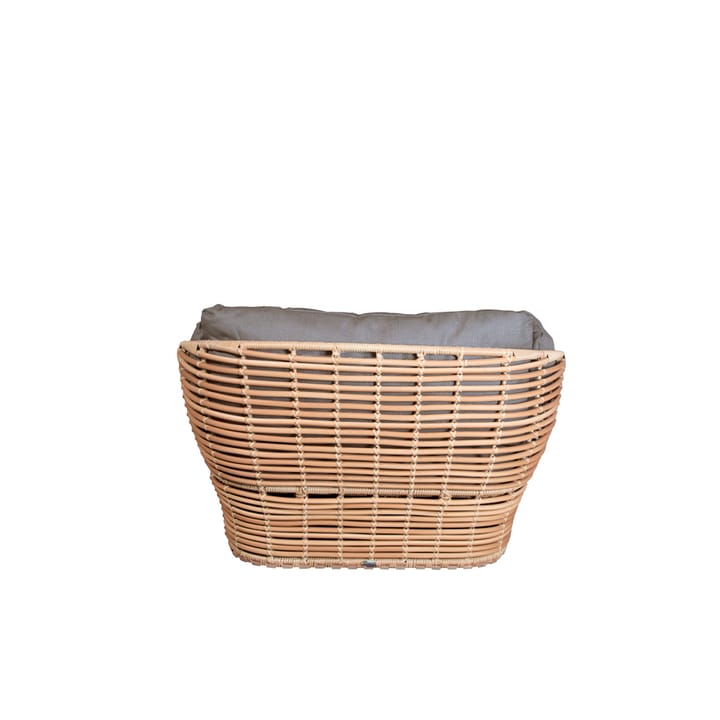 Basket Lounge lenestol - Natural, inkl. taupe puter - Cane-line