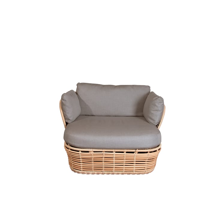 Basket Lounge lenestol, Natural, inkl. taupe puter Cane-line