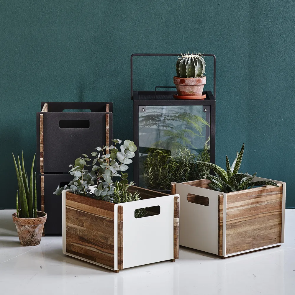 Box oppbevaring, White, teak Cane-line