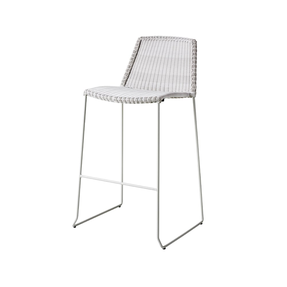 Cane-line Breeze barstol White grey