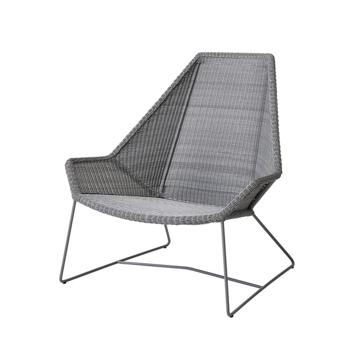 Breeze loungestol høy rygg weave - Light grey - Cane-line