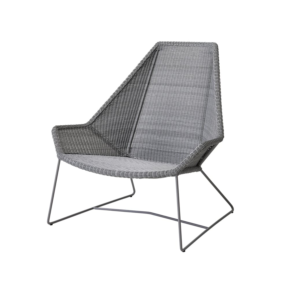 Bilde av Cane-line Breeze loungestol høy rygg weave Light grey